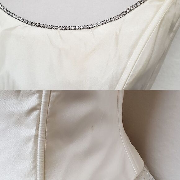 Vintage Y2K Jessica McClintock Gunne Sax Tulle Rhinestone Bustier Princess Dress - Picture 16 of 16